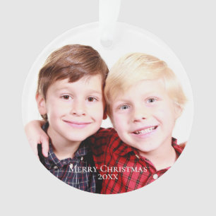 Frères par naissance Rouge Photo Joyeux Noël