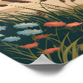 Frères Wright | Affiche Vintage Outer Banks (Coin)