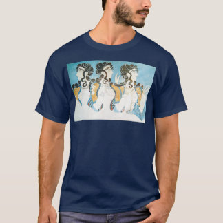 Fresco toont drie vrouwen uit het Knossos paleis C T-shirt
