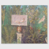 Fresco van een tuinschilderij, Pompeii Cadeaupapier (Vlak)