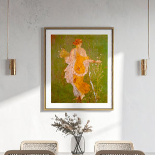 Fresco van Flora in Villa van Ariadne, Pompeii Poster