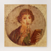 Fresco van Sappho in Pompeii Legpuzzel (Verticaal)
