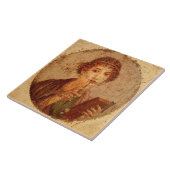 Fresco van Sappho in Pompeii Tegeltje (Zijkant)