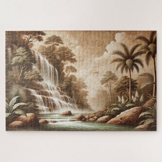 FRESCO WATERFALL JIGSAW PUZZLE - PAYSAGE SERIE (Horizontal)