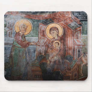 Fresco's uit de 14e-eeuwse Servische Kerk, 2 Muismat