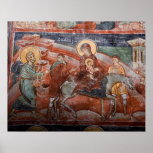 Fresco's uit de 14e-eeuwse Servische Kerk, Poster