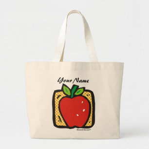 Fresh Apple. Grote Tote Bag