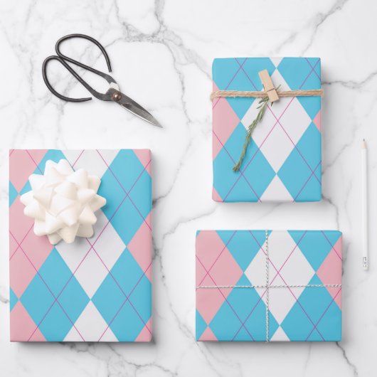 Fresh Argyle Inpakpapier Vel (Voorkant)