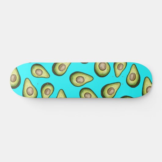 Fresh Avocado Pattern Skateboard (Horizontaal)