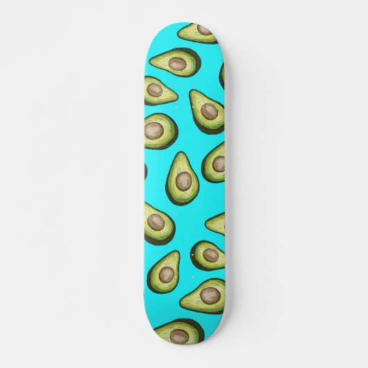 Fresh Avocado Pattern Skateboard (Voorkant)