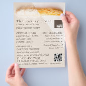 Fresh Baguette, Trendy Bakery Store Flyer (Hand)