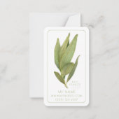 FRESH BAY FEUILLE Signets d'affaires - Carte 3.5x2 (Devant)