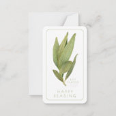 FRESH BAY FEUILLE Signets d'affaires - Carte 3.5x2 (Dos)