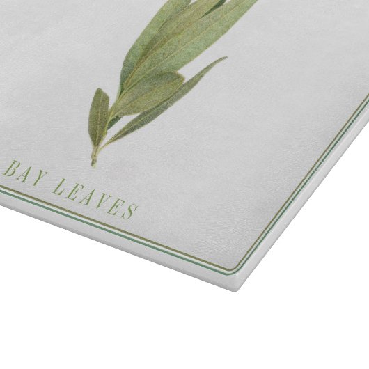 FRESH BAY FEUILLES 11x8 Planche à découper en verr (Coin)