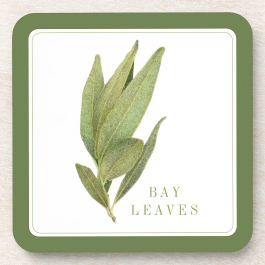 FRESH BAY FEUILLES Dessous de verre en plastique d (Devant)