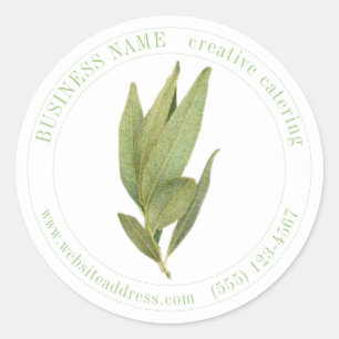 FRESH BAY LEAVES Biz ID Grote ronde Stickers