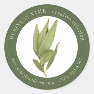 FRESH BAY LEAVES Biz ID Grote ronde Stickers II