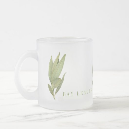 FRESH BAY LEAVES Frosted Glass Mok (Links)