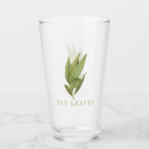 FRESH BAY LEAVES Pint Drink Glas