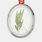 FRESH BAY LEAVES Premium Rond Ornament (Links)