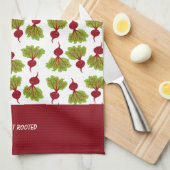 Fresh Beet Collection White Theedoek (Quarter Fold)