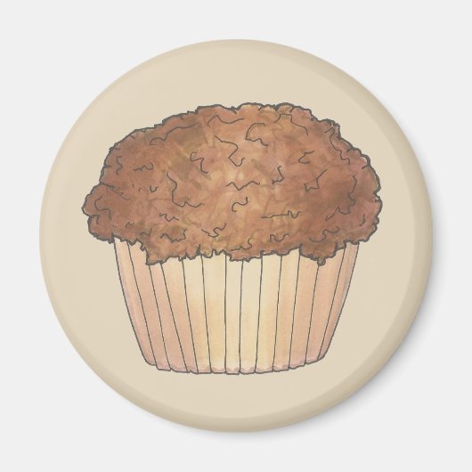 Fresh Bked Streusel Crumb Muffin Bake Sale Foodie Magneet (Voorkant)