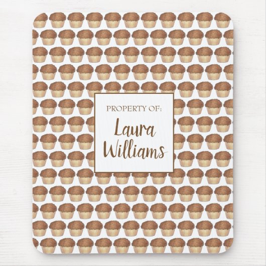 Fresh Bked Streusel Crumb Muffin Bake Sale Foodie Muismat (Voorkant)