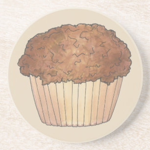 Fresh Bked Streusel Crumb Muffin Bake Sale Foodie Zandsteen Onderzetter