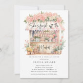 Fresh Blooms Bruids Douche Uitnodiging (Voorkant)