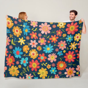 Fresh Blossom Energy 60x80 Fleece Deken