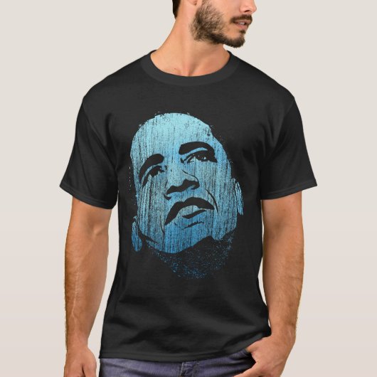 Fresh Blue  Barack Obama T-Shirt (Voorkant)