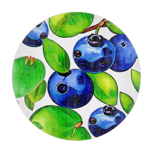 Fresh Blueberry Art Snijplank (Voorkant)