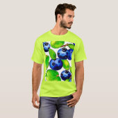 Fresh Blueberry Art T-shirt (Voorkant volledig)