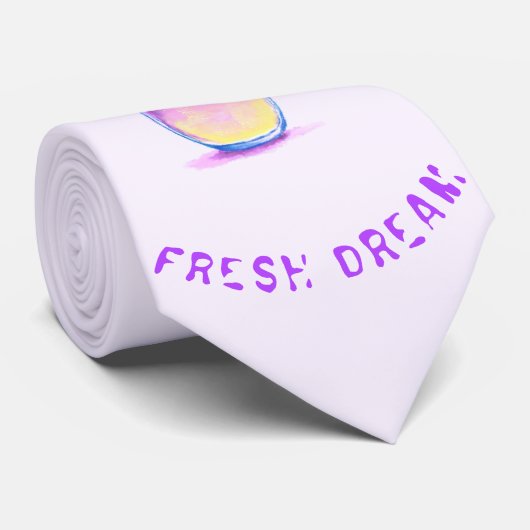 Fresh Blueberry Drink Stropdas - aangepaste tekst (Opgerold)