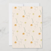 Fresh Blush Wildflowers Uitnodiging (Achterkant)