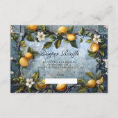 Fresh Botanical Lemon Diapper Raffle Informatiekaartje (Voorkant)