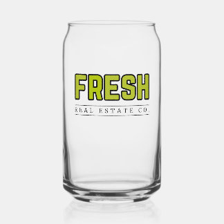 FRESH Can Glass Blikvorm Glas