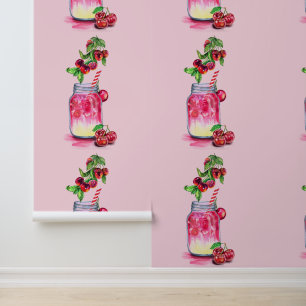 Fresh Cherry Drink Behang