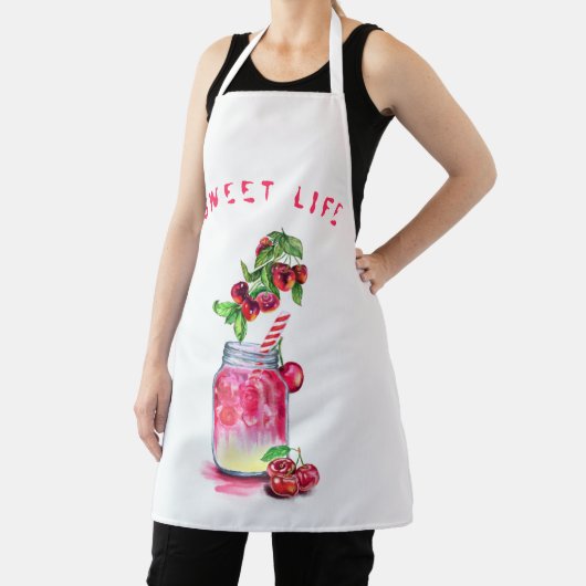 Fresh Cherry Drink Schort - aangepaste tekst (Insitu)