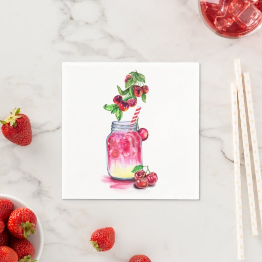 Fresh Cherry Drink servetten (Insitu)