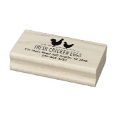 Fresh Chicken Eggs Return Address Telephone Rubberstempel (Stempel)