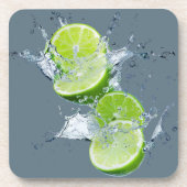 Fresh Citrus Coaster Set- Lime Design Bier Onderzetter (Voorkant)