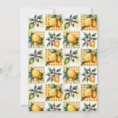 Fresh Citrus Floral Baby Shower Kaart (Achterkant)