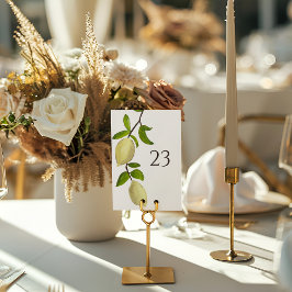 Fresh Citrus Painted Lemons Modern Mediterranean Kaart