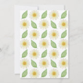Fresh Daisy Bloemdoop uitnodiging (Achterkant)