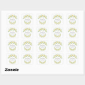 Fresh Daisy Floral Eerste Communie Sticker (Vel)