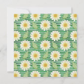 Fresh Daisy Roos Bloemdoop Uitnodiging (Achterkant)