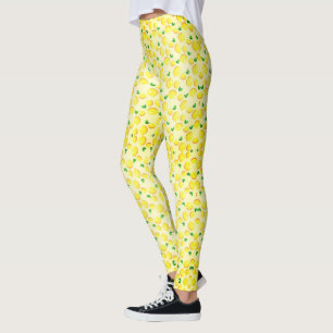 Fresh Design Leggings met Yellow Lemons