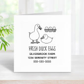 Fresh Duck Eggs Boerderij Adres 2 Rubberstempel