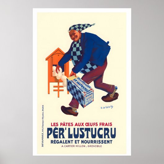 Fresh Egg Pasta Vintage Food&Drink Poster (Devant)